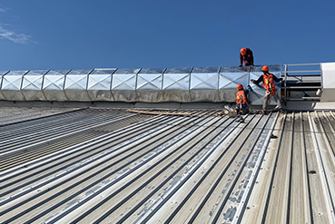 Reparación de techos o cubiertas metálicas